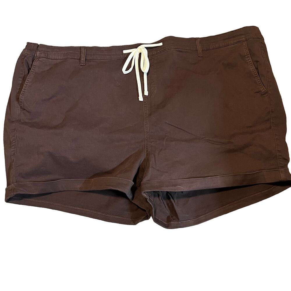 Torrid Women's Plus Size Brown Weekend Stretch Twill Shorts - Size 6 - NWT